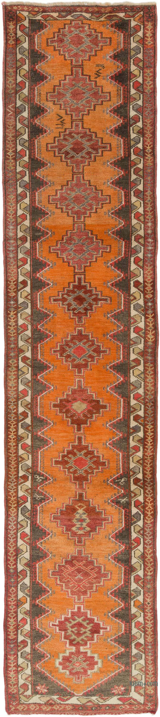 Alfombra Vintage de pasillo - 88 cm x 409 cm - K0074620