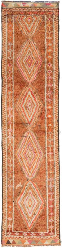 Alfombra Vintage de pasillo - 90 cm x 367 cm