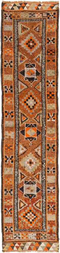 Alfombra Vintage de pasillo - 87 cm x 373 cm