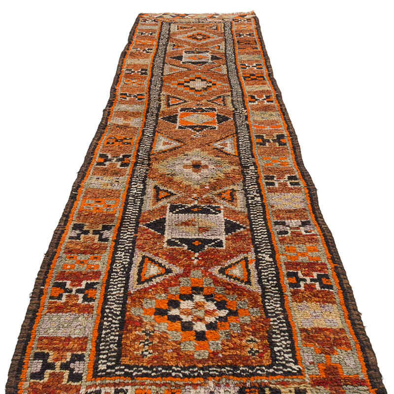 Vintage Tribal Runner Rug - 2' 10" x 12' 3" (34" x 147") - K0074626