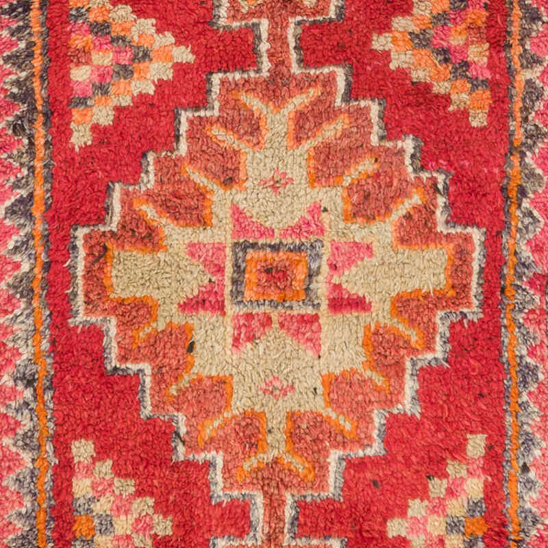 Vintage Tribal Runner Rug - 3' 4" x 10' 2" (40" x 122") - K0074629
