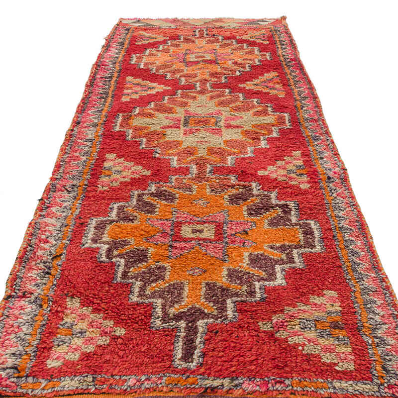 Vintage Tribal Runner Rug - 3' 4" x 10' 2" (40" x 122") - K0074629