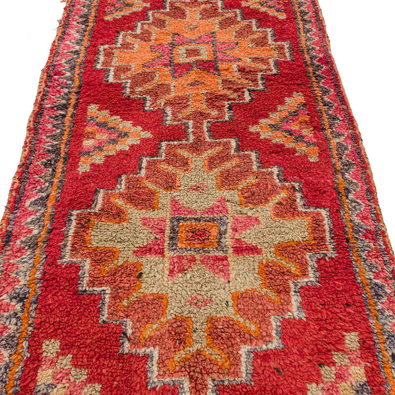 Vintage Tribal Runner Rug - 3' 4" x 10' 2" (40" x 122") - K0074629