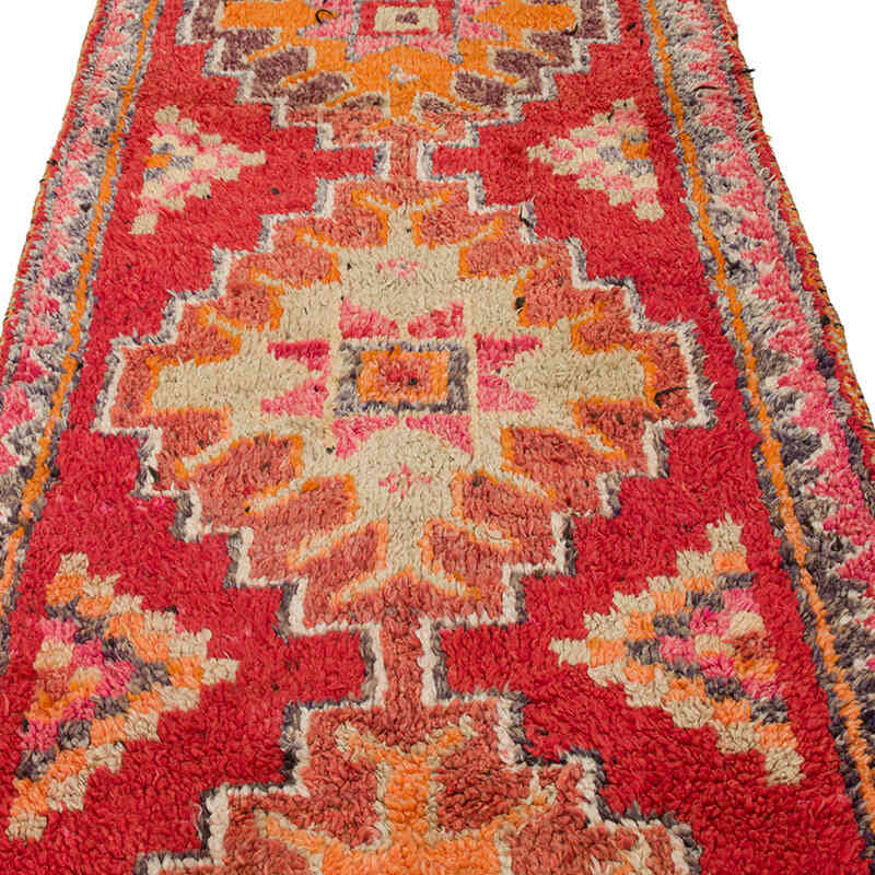 Vintage Tribal Runner Rug - 3' 4" x 10' 2" (40" x 122") - K0074629