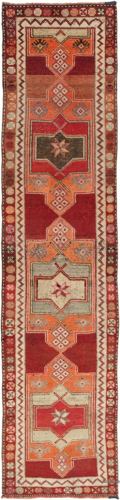 Vintage Anadolu Yolluk - 92 cm x 381 cm
