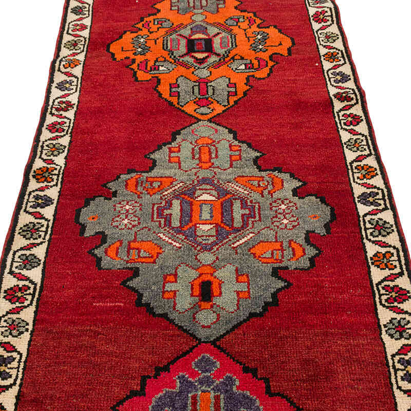 Vintage Tribal Runner Rug - 2' 11" x 11' 7" (35" x 139") - K0074633