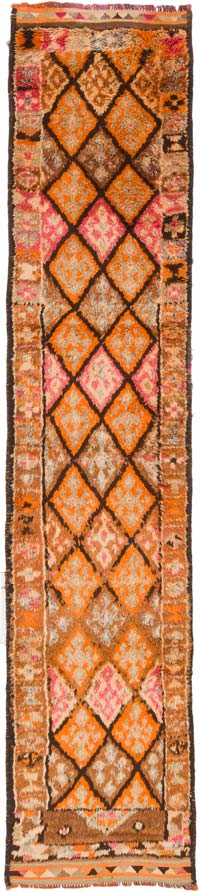 Alfombra Vintage de pasillo - 85 cm x 391 cm