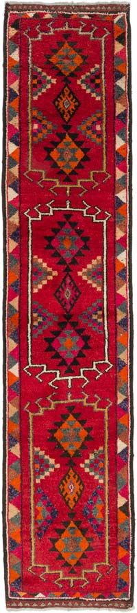 Vintage Tribal Runner Rug - 3'  x 14'  (36" x 168")