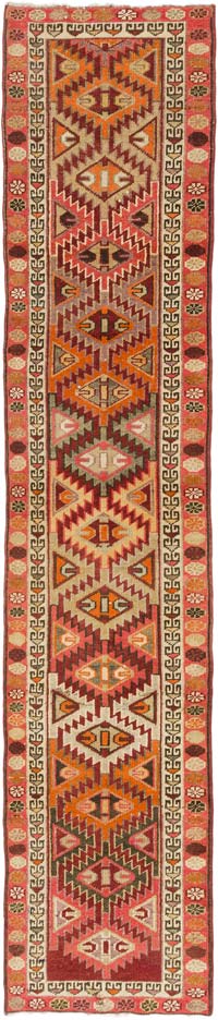 Vintage Anadolu Yolluk - 88 cm x 414 cm
