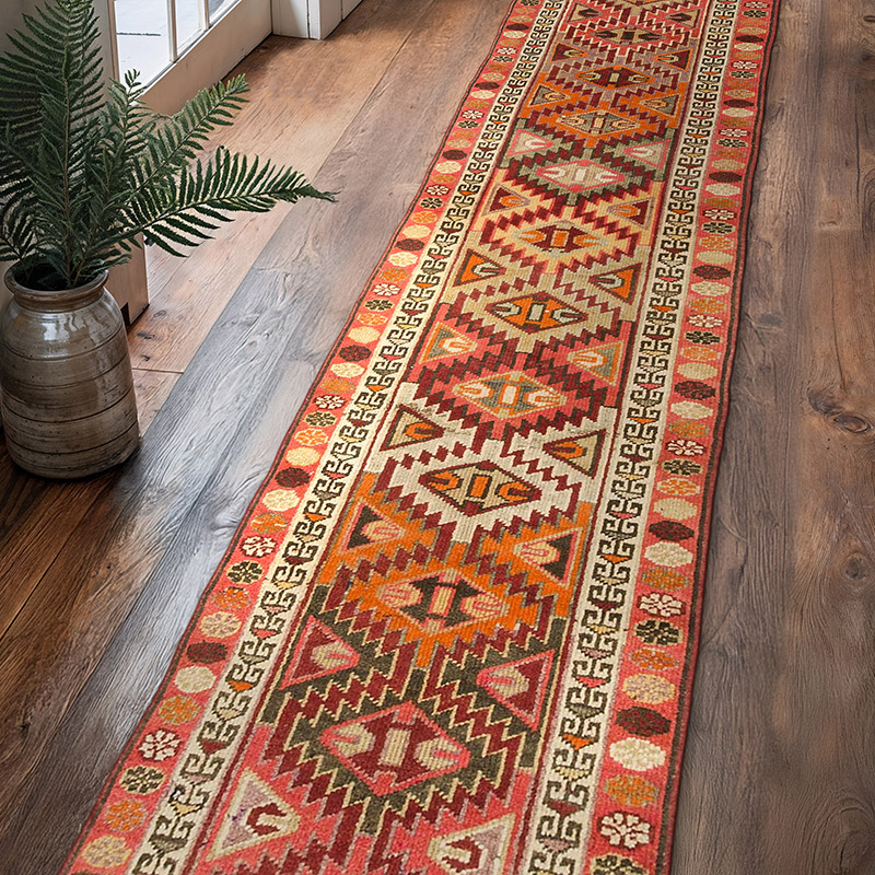 Vintage Anadolu Yolluk - 88 cm x 414 cm - K0074639