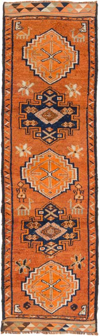 Alfombra Vintage de pasillo - 92 cm x 318 cm