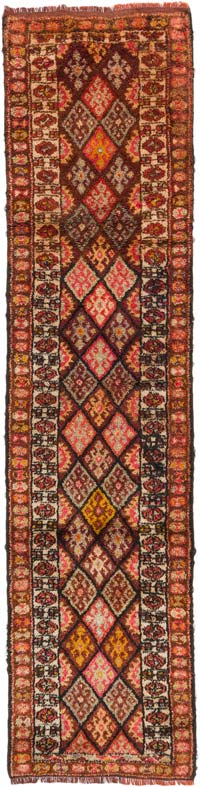 Alfombra Vintage de pasillo - 87 cm x 352 cm