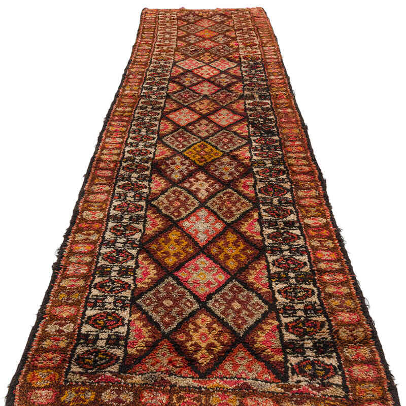 Vintage Tribal Runner Rug - 2' 10" x 11' 7" (34" x 139") - K0074641