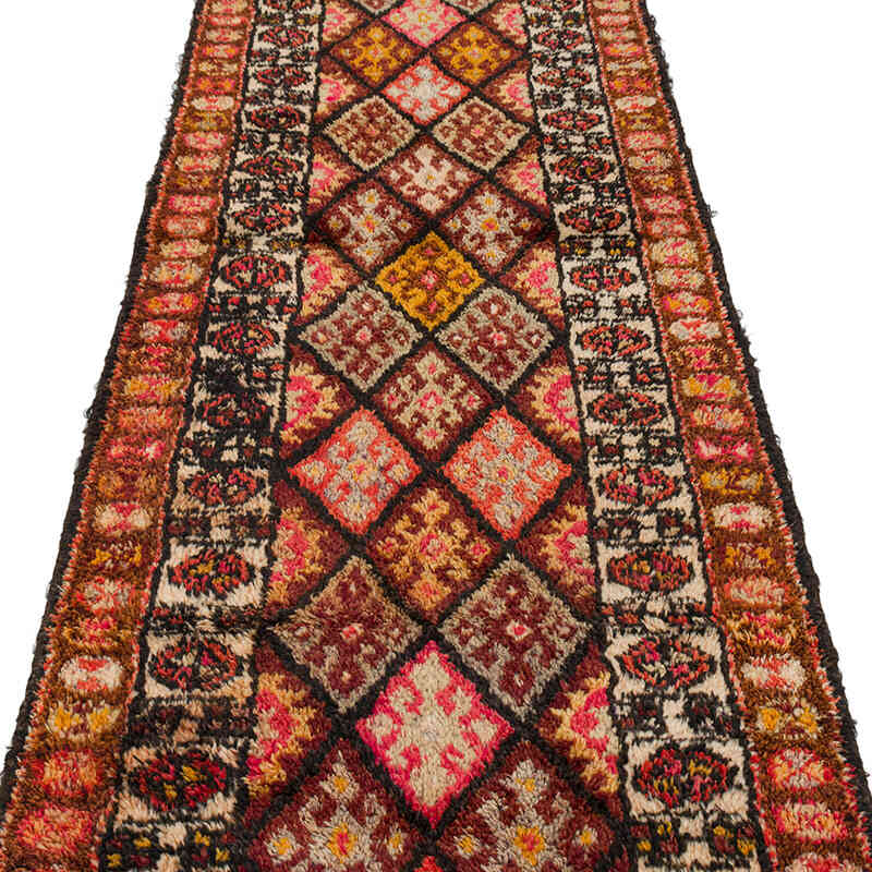 Vintage Tribal Runner Rug - 2' 10" x 11' 7" (34" x 139") - K0074641