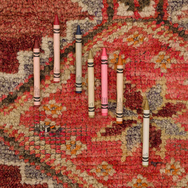 Vintage Tribal Runner Rug - 3' 1" x 11' 10" (37" x 142") - K0074655