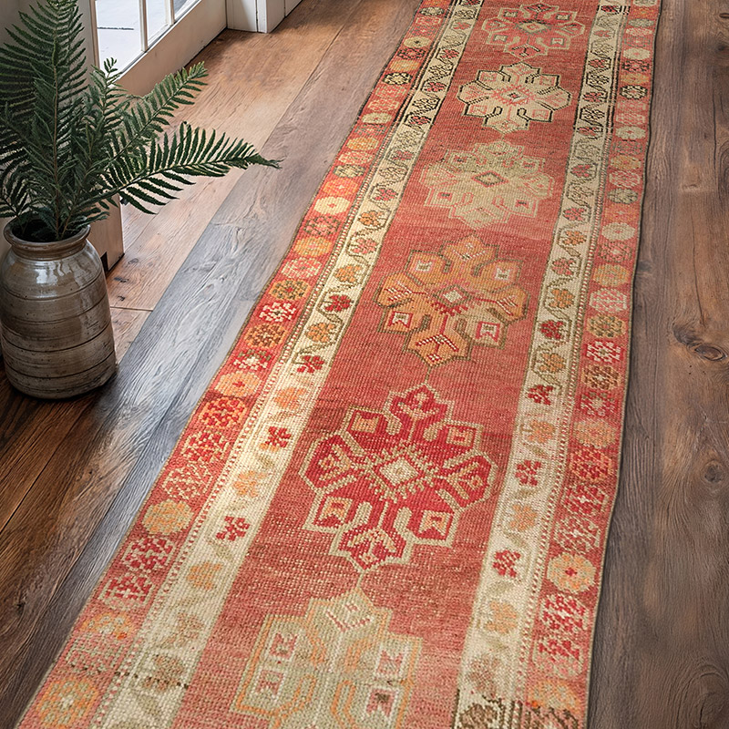 Vintage Tribal Runner Rug - 2' 8" x 11' 3" (32" x 135") - K0074657