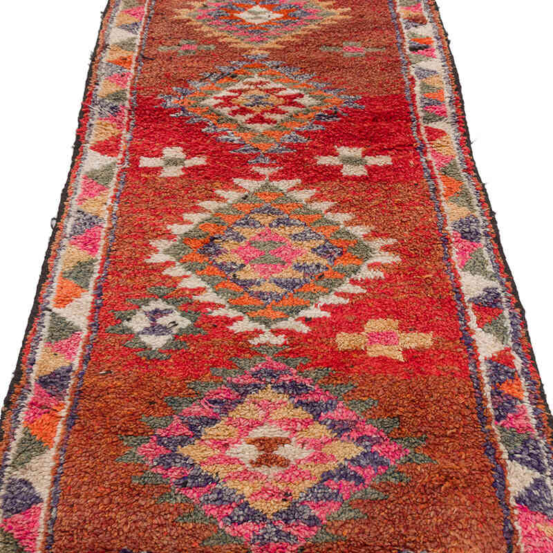 Vintage Tribal Runner Rug - 2' 11" x 11' 6" (35" x 138") - K0074659