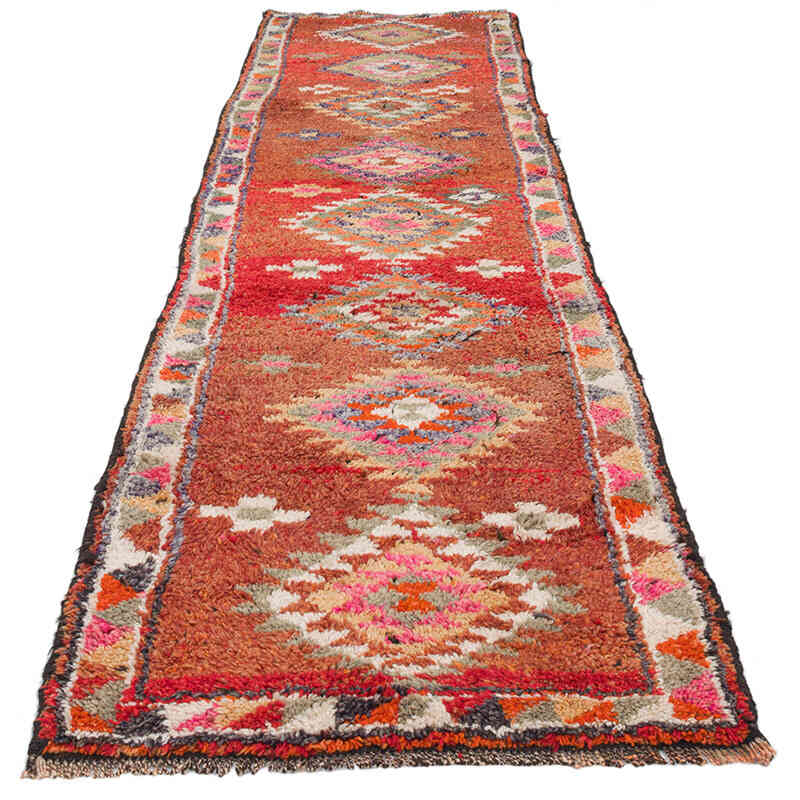 Vintage Tribal Runner Rug - 2' 11" x 11' 6" (35" x 138") - K0074659