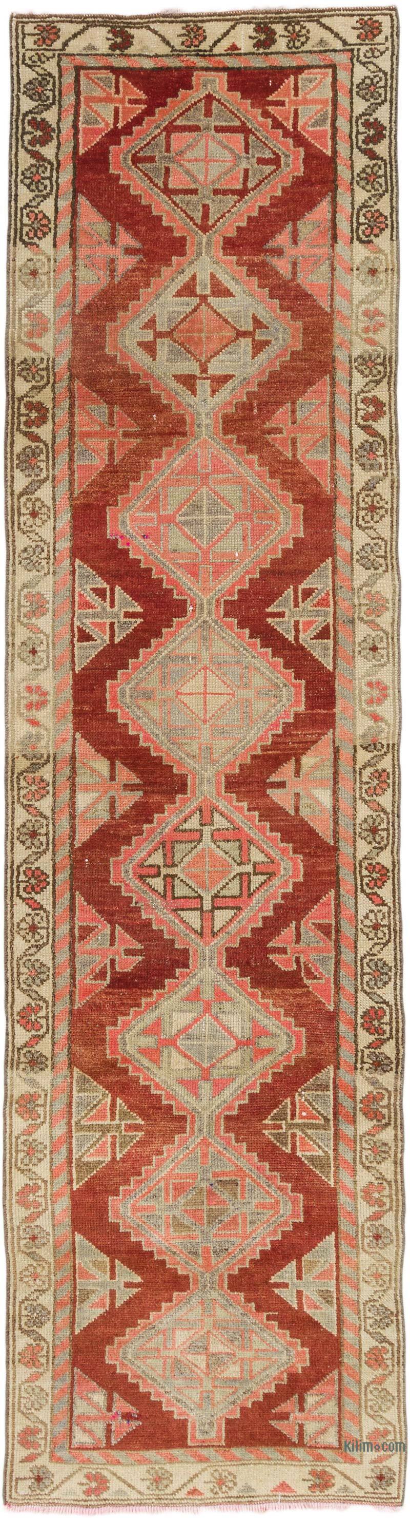 Alfombra Vintage de pasillo - 87 cm x 327 cm - K0074661