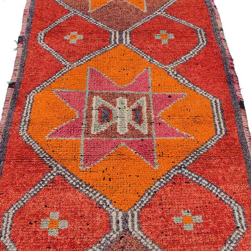 Vintage Tribal Runner Rug - 3' 3" x 9' 10" (39" x 118") - K0074663