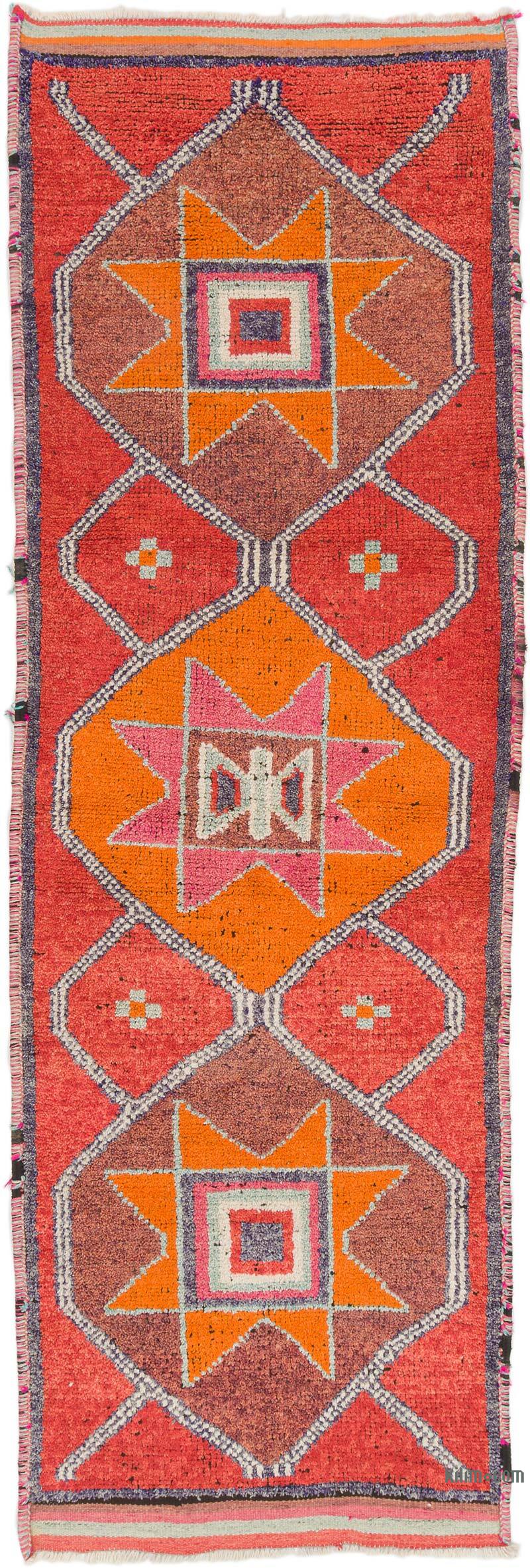 Vintage Tribal Runner Rug - 3' 3" x 9' 10" (39" x 118") - K0074663