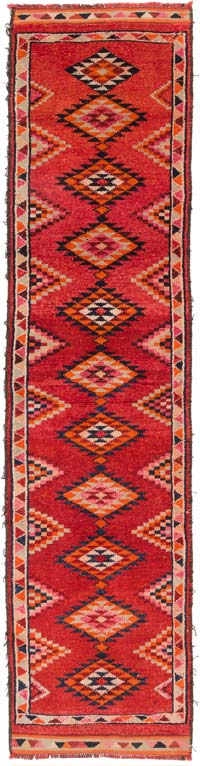 Alfombra Vintage de pasillo - 91 cm x 368 cm