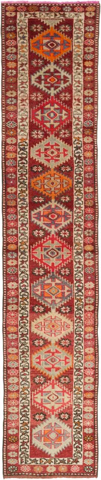 Vintage Anadolu Yolluk - 80 cm x 390 cm