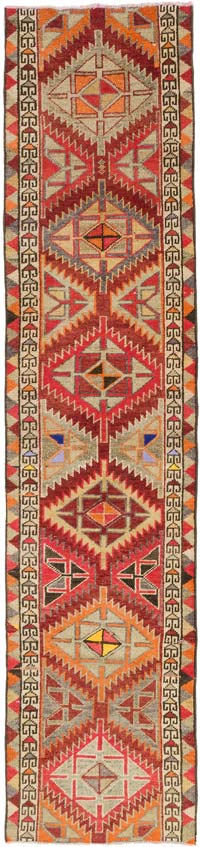 Vintage Anadolu Yolluk - 79 cm x 348 cm