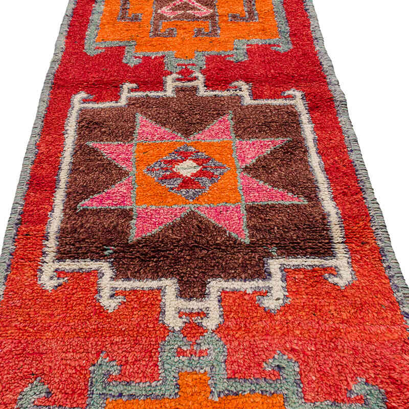 Vintage Tribal Runner Rug - 3' 3" x 10' 8" (39" x 128") - K0074669