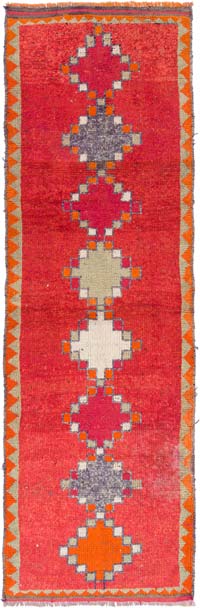 Alfombra Vintage de pasillo - 105 cm x 321 cm