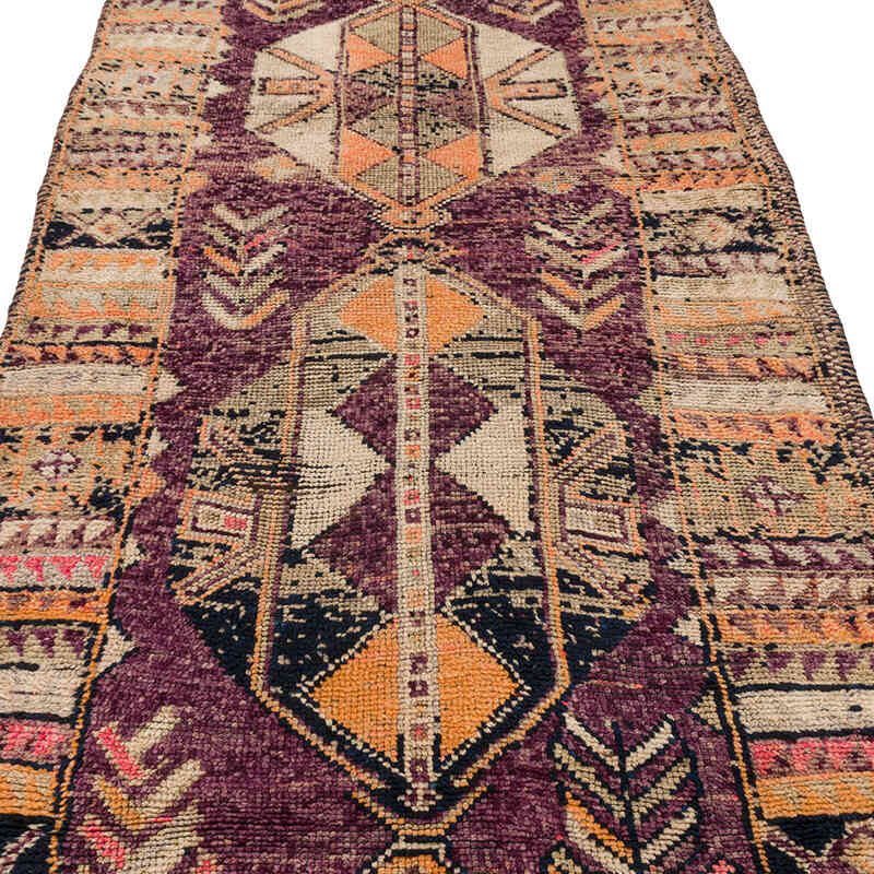 Vintage Tribal Runner Rug - 3' 10" x 11' 6" (46" x 138") - K0074672