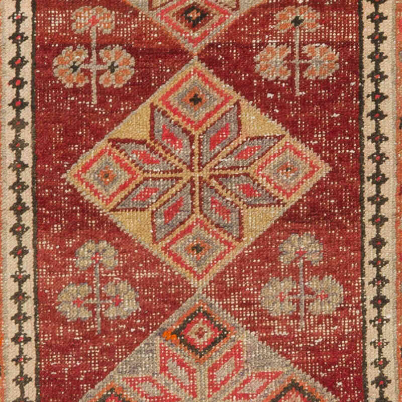 Vintage Tribal Runner Rug - 3' 1" x 12'  (37" x 144") - K0074680