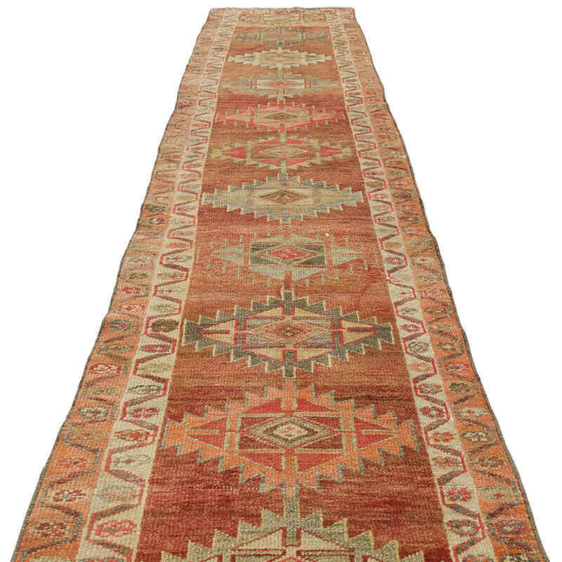 Vintage Tribal Runner Rug - 2' 9" x 13' 5" (33" x 161") - K0074683