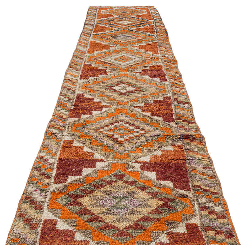 Vintage Tribal Runner Rug - 2' 10" x 11' 11" (34" x 143") - K0074684