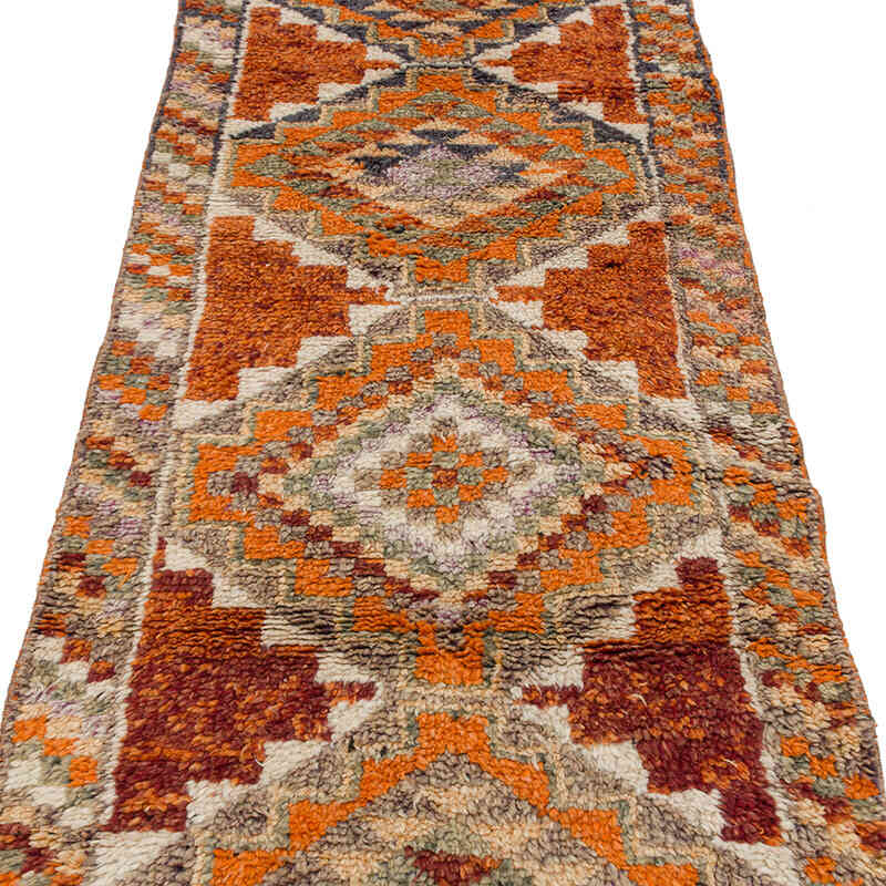 Vintage Tribal Runner Rug - 2' 10" x 11' 11" (34" x 143") - K0074684