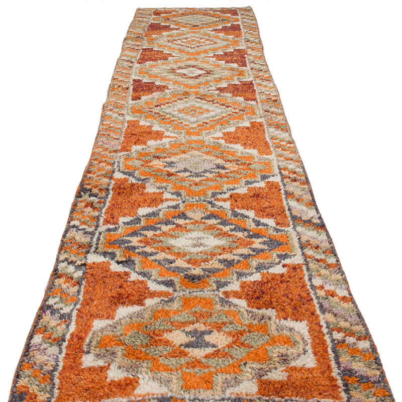 Vintage Tribal Runner Rug - 2' 10" x 11' 11" (34" x 143") - K0074684