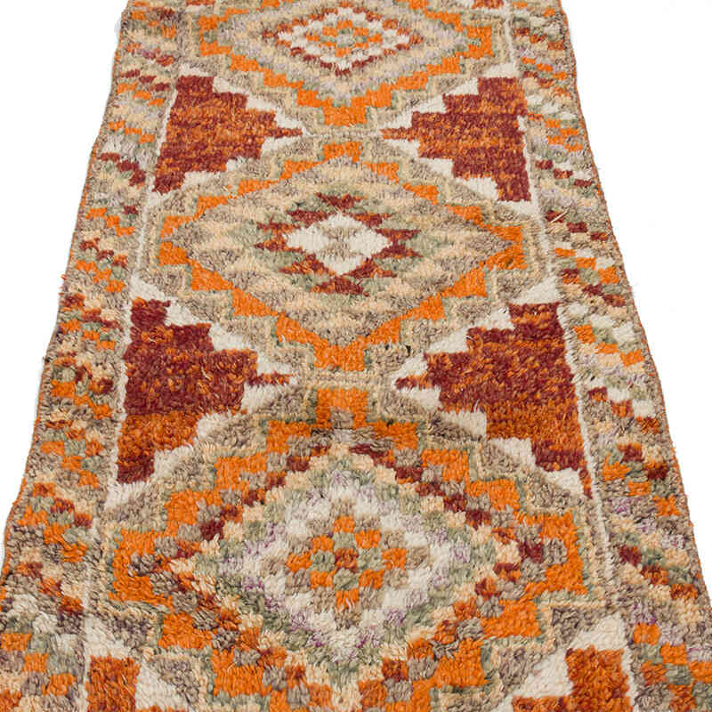 Vintage Tribal Runner Rug - 2' 10" x 11' 11" (34" x 143") - K0074684