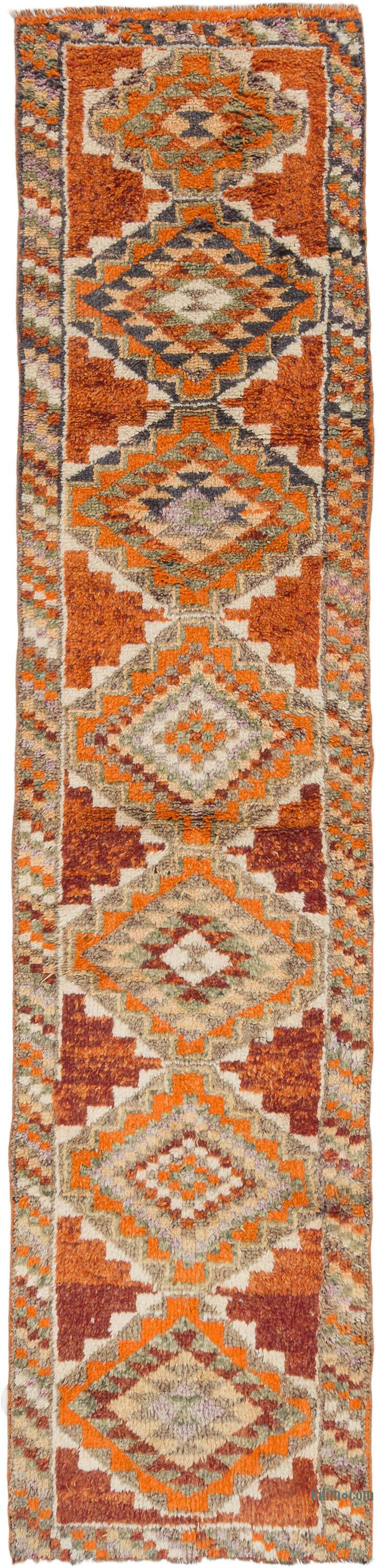 Vintage Tribal Runner Rug - 2' 10" x 11' 11" (34" x 143") - K0074684