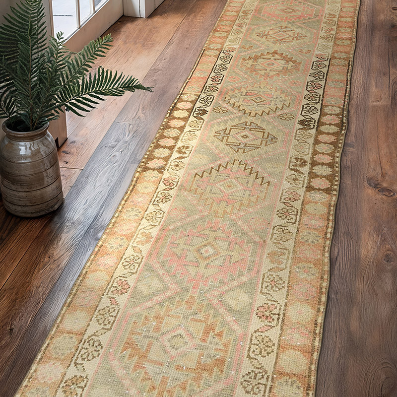 Vintage Tribal Runner Rug - 2' 8" x 11' 8" (32" x 140") - K0074687