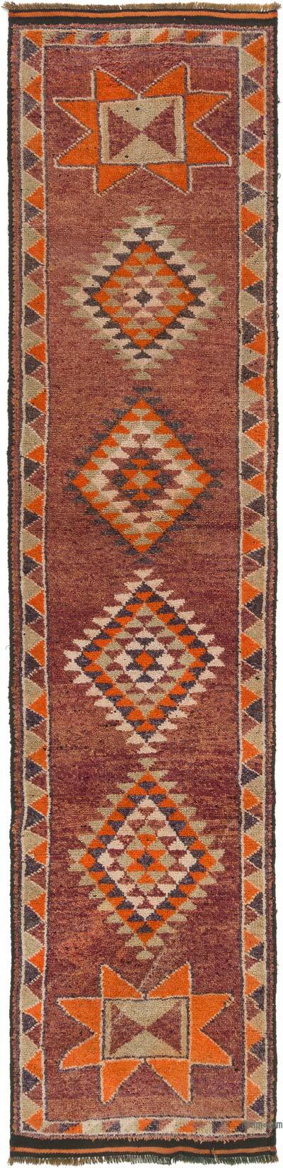 Vintage Tribal Runner Rug - 2' 11" x 12' 4" (35" x 148")