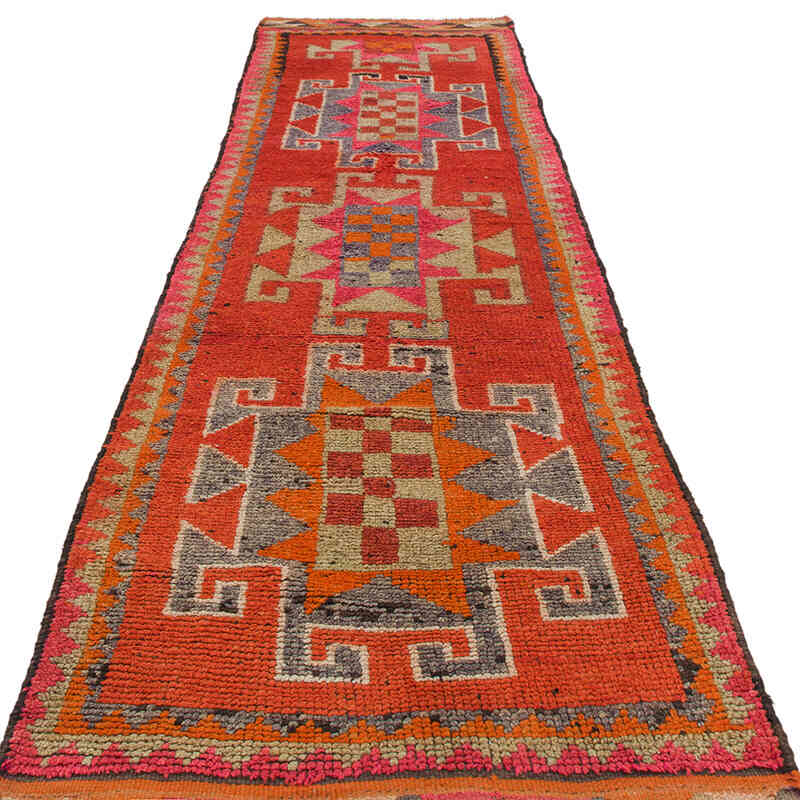 Alfombra Vintage de pasillo - 95 cm x 352 cm - K0074690