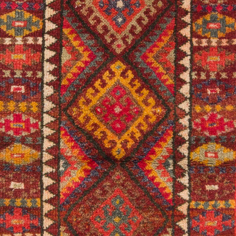 Vintage Tribal Runner Rug - 2' 10" x 10' 6" (34" x 126") - K0074693