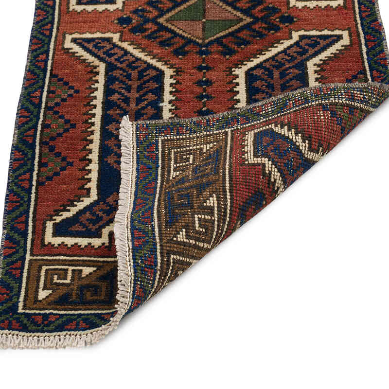 Vintage Turkish Hand-Knotted Rug - 1' 8" x 3' 7" (20" x 43") - K0074697