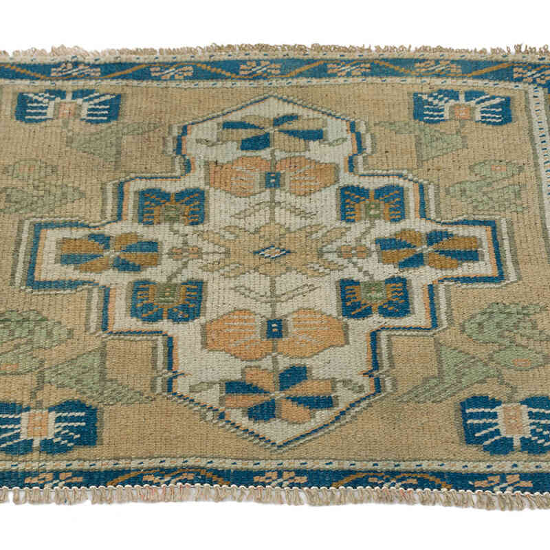 Alfombra Vintage Turca Anudada a Mano - 66 cm x 54 cm - K0074702