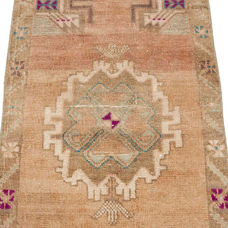 Alfombra Vintage Turca Anudada a Mano - 50 cm x 100 cm - K0074706