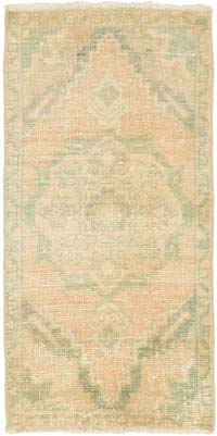 Vintage Turkish Hand-Knotted Rug - 1' 7