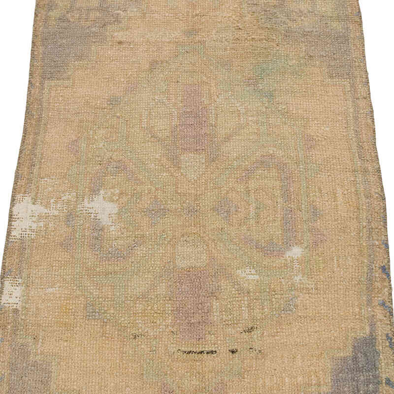 Alfombra Vintage Turca Anudada a Mano - 52 cm x 114 cm - K0074709