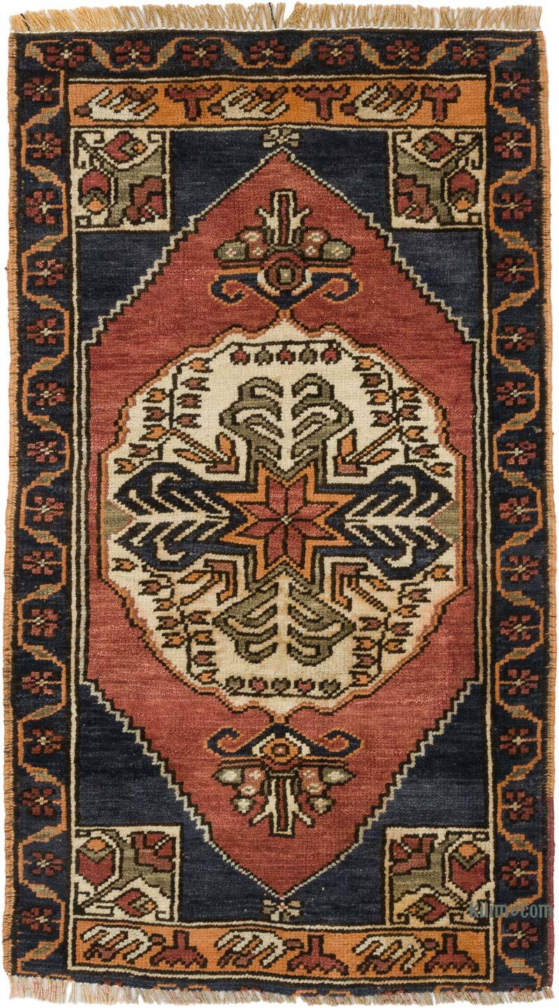 Vintage Turkish Hand-Knotted Rug - 1' 11" x 3' 3" (23" x 39") - K0074715