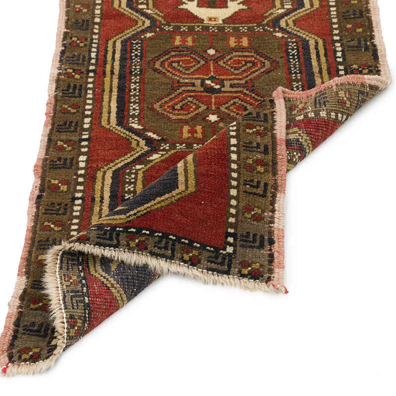 Alfombra Vintage Turca Anudada a Mano - 51 cm x 100 cm - K0074718