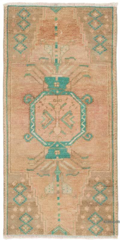 El Dokuma Vintage Halı - 50 cm x 100 cm